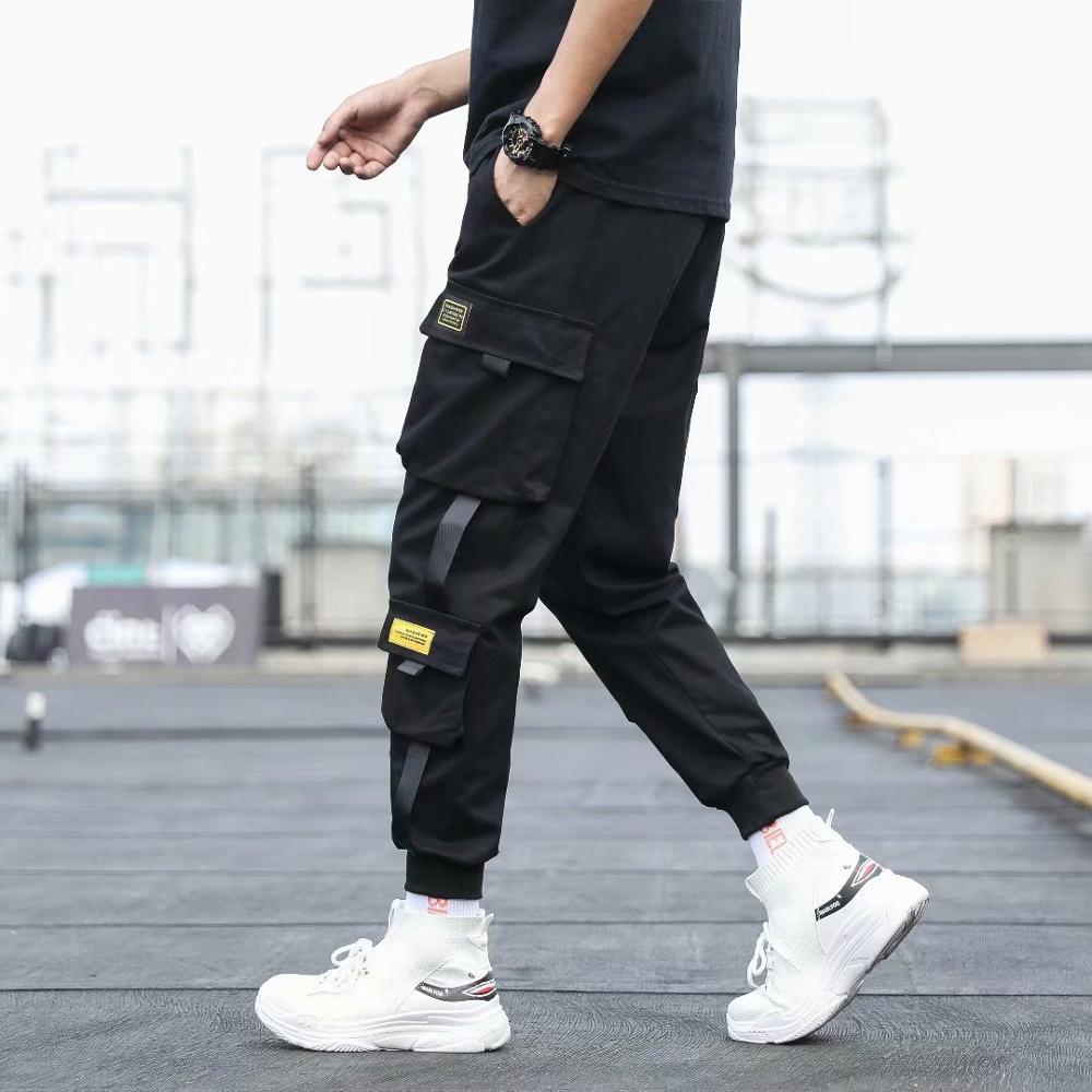 Multi-Pocket HipHop Mens Casual Joggers Pant