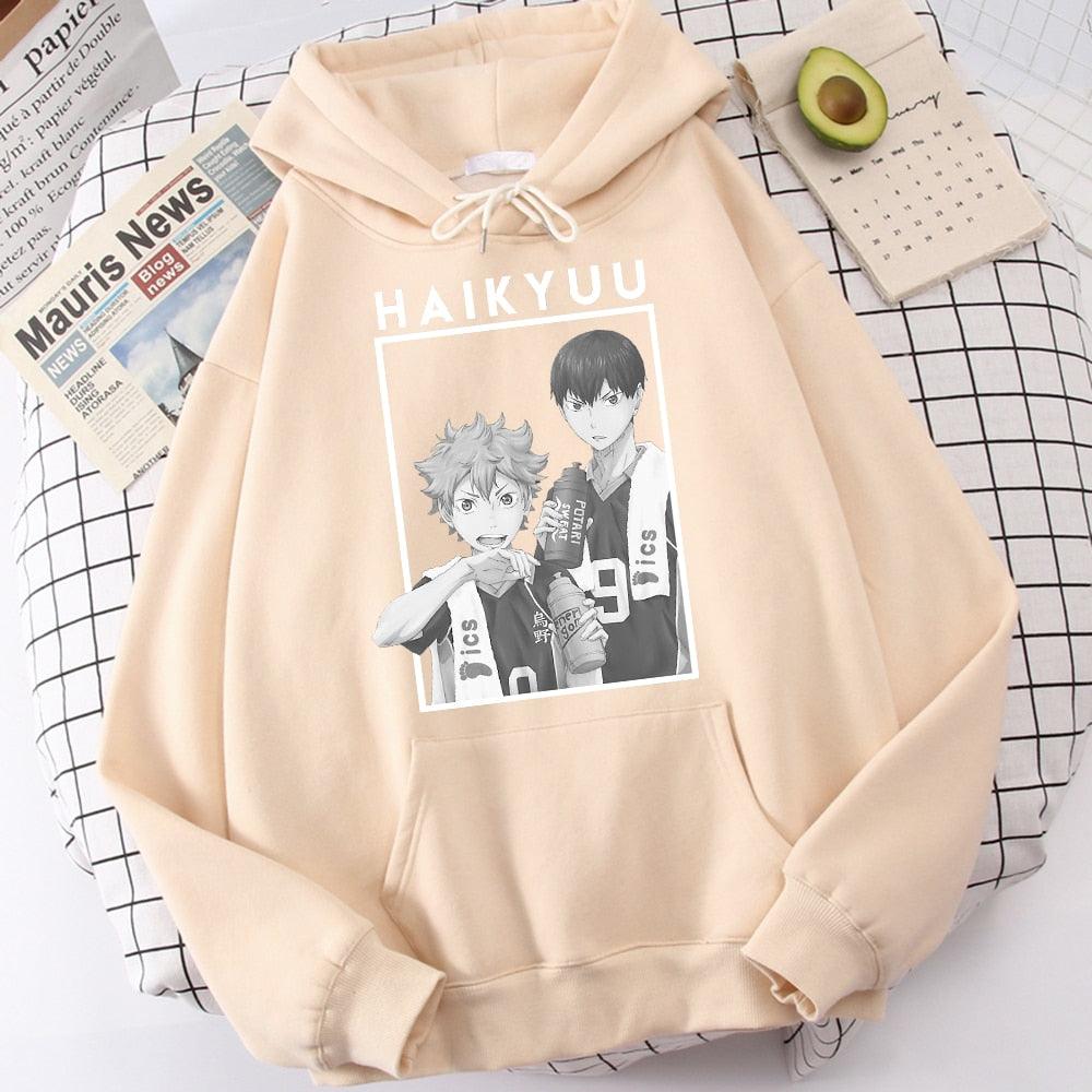 Casual Funny Hip Hop Hooded Japan Anime Hoodies Fly High Graphic Men Sweatshirts - Elysian