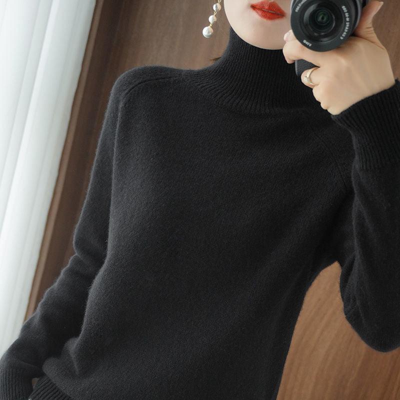 Turtleneck Pullover Bottoming Cashmere Sweater - Elysian