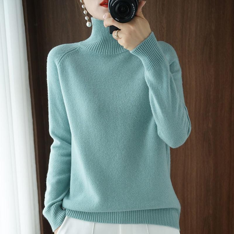 Turtleneck Pullover Bottoming Cashmere Sweater - Elysian