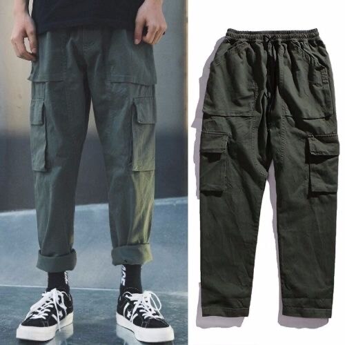 Mens Streetwear Joggers Pockets ants