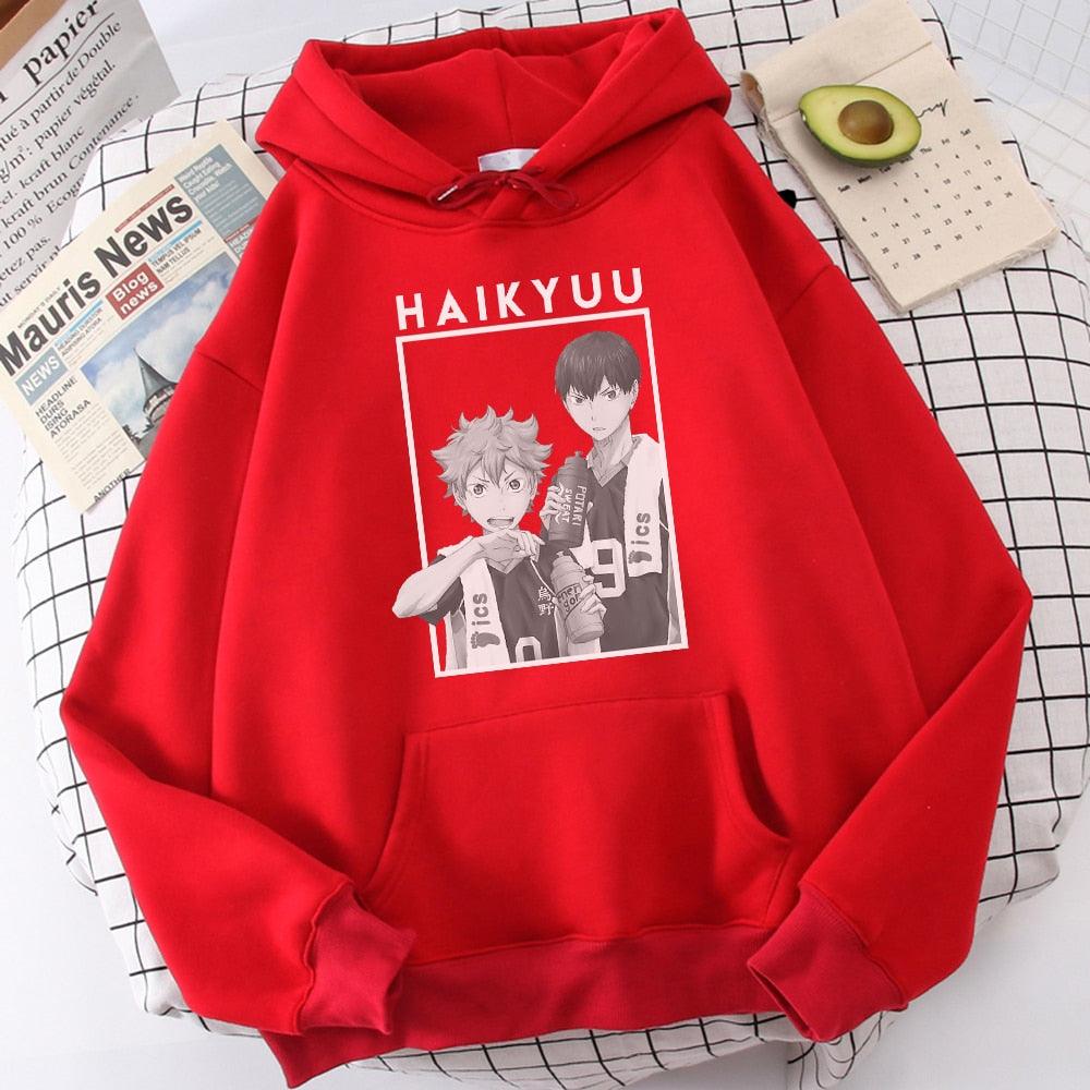 Casual Funny Hip Hop Hooded Japan Anime Hoodies Fly High Graphic Men Sweatshirts - Elysian