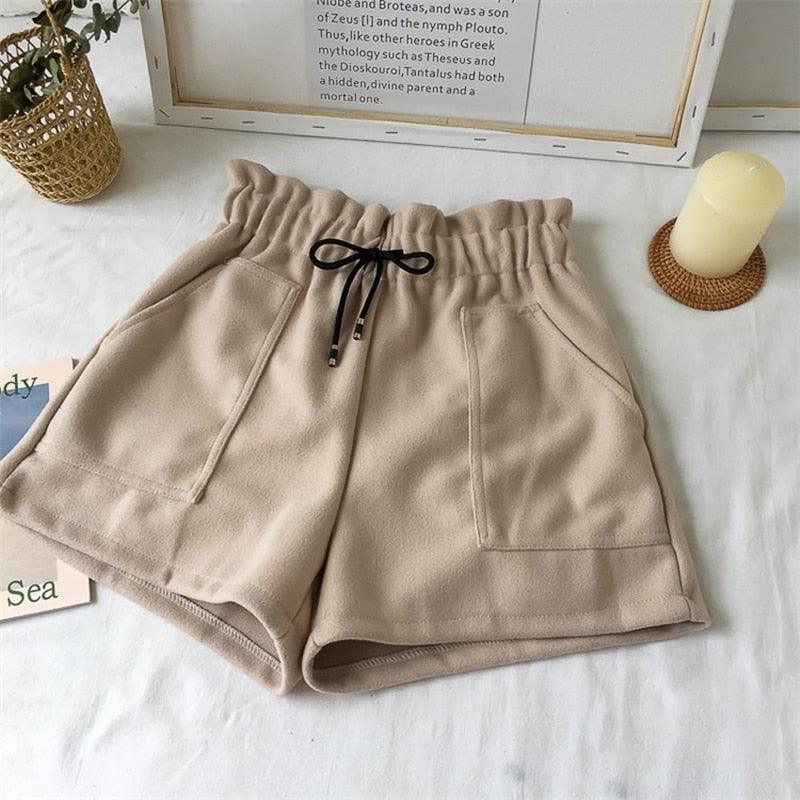 High Waist Wide Leg Women’s Shorts - Elysian