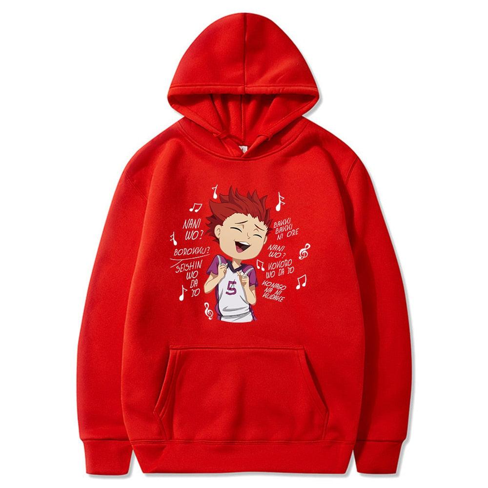 Funny Haikyuu Satori Tendou Men Anime Long Sleeved Hoodie - Elysian