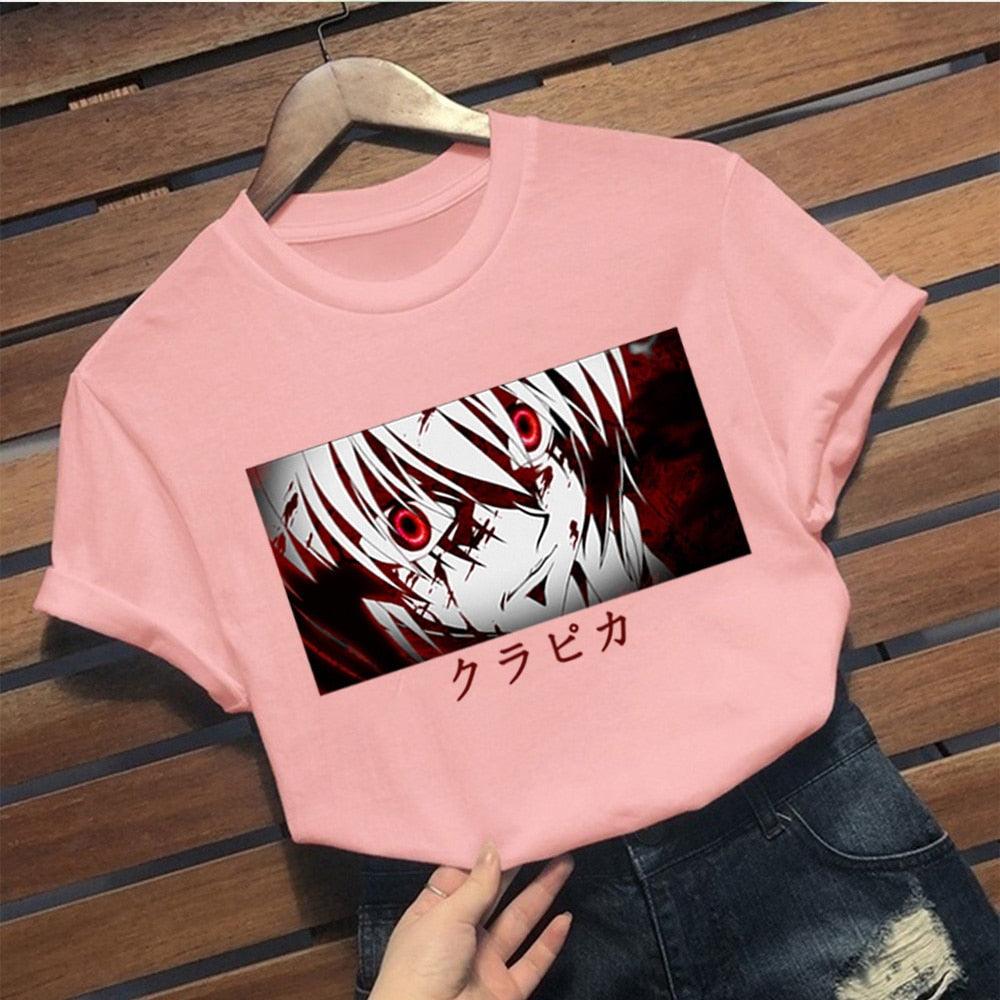 Kurapika Eyes Anime Manga Short Sleeve T Shirt Printed Tops - Elysian