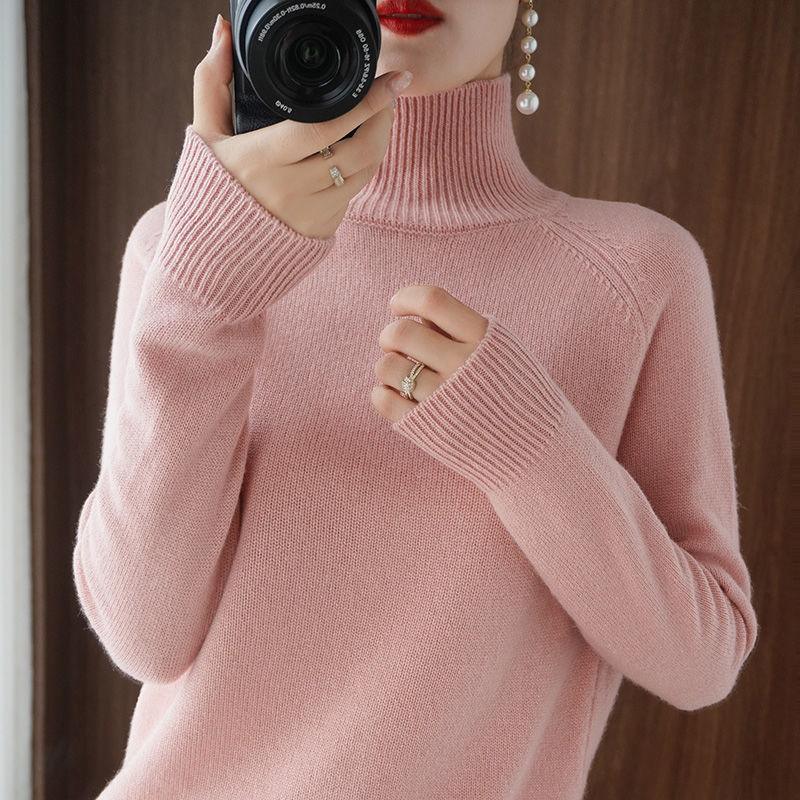 Turtleneck Pullover Bottoming Cashmere Sweater - Elysian