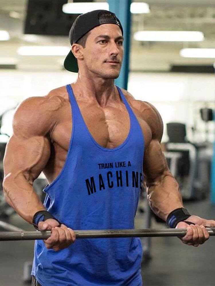 Men GYM Tank Top Vest Sleeveless Workout Shirt