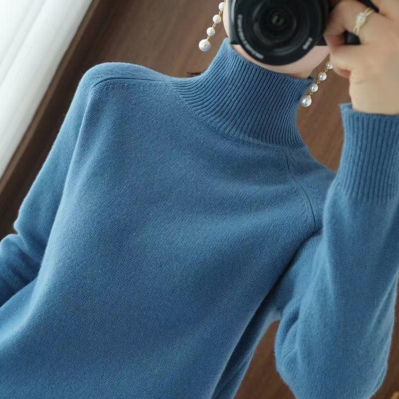 Turtleneck Pullover Bottoming Cashmere Sweater - Elysian