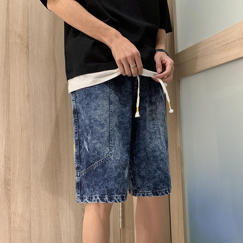 Denim Shorts Male Korean Style - Elysian