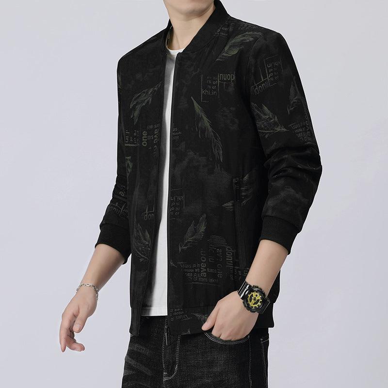 Korean Style Casual men’s Black Jacket - Elysian