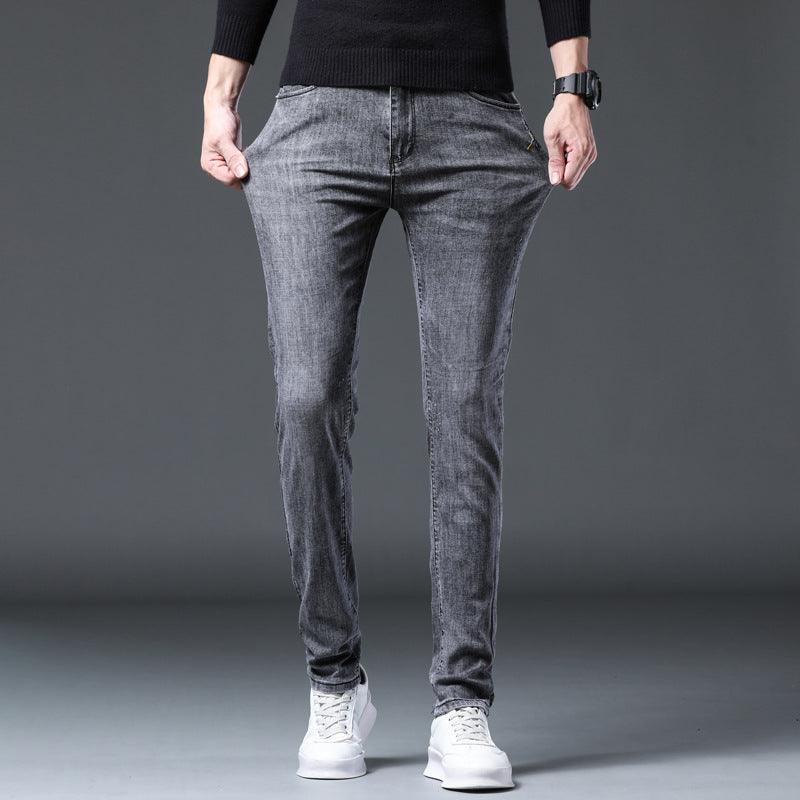 Long Size Slim Fit Black Pants for Men - Elysian