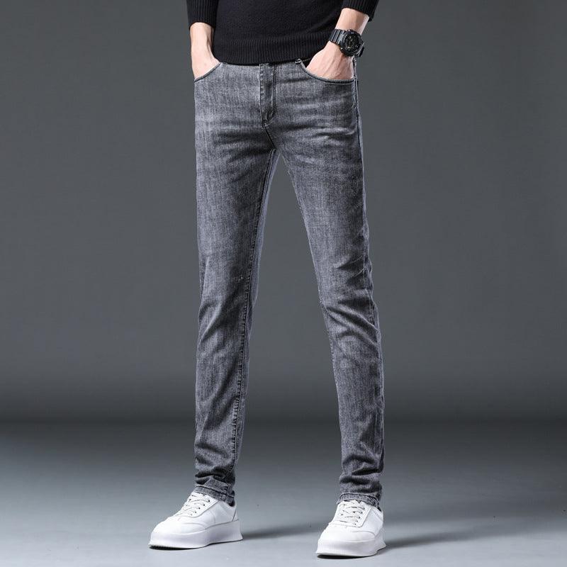 Long Size Slim Fit Black Pants for Men - Elysian