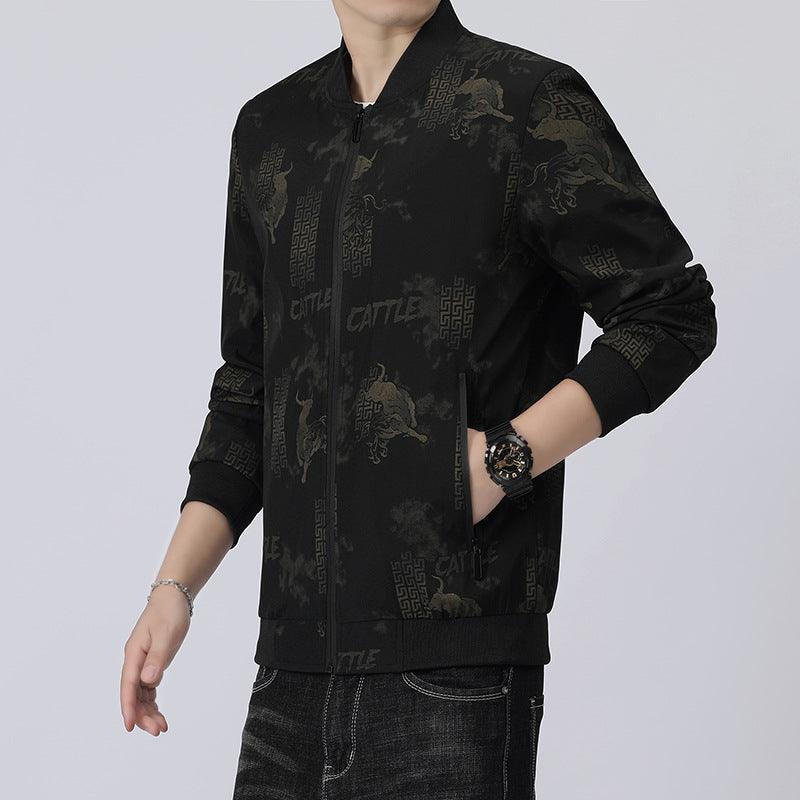 Korean Style Casual men’s Black Jacket - Elysian