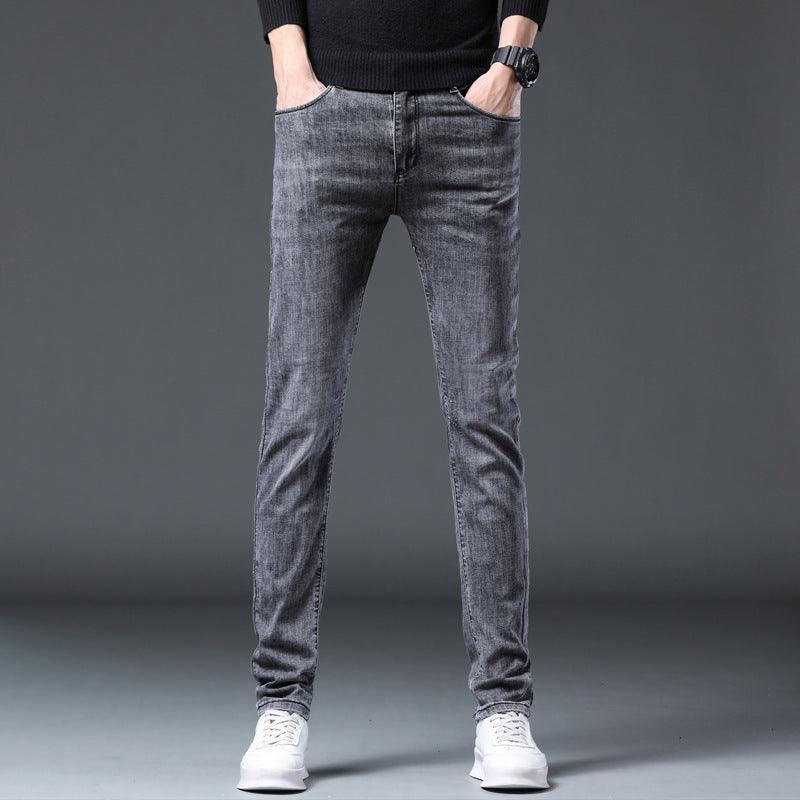 Long Size Slim Fit Black Pants for Men - Elysian