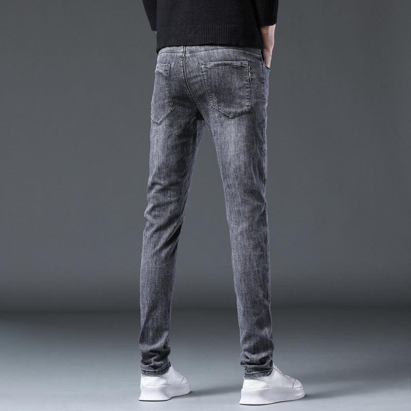 Long Size Slim Fit Black Pants for Men - Elysian