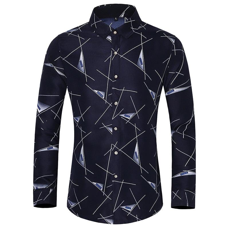 Printed Long Sleeve Men’s Shirt - Elysian