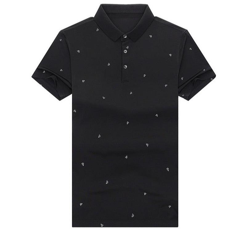 Men’s Short Sleeve Graphic Printed Polo T-Shirt - Elysian