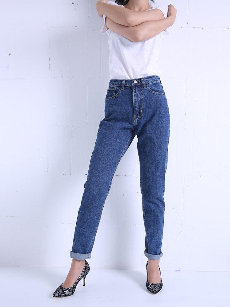 High Waist Harem Denim Jeans Pants Women’s - Elysian