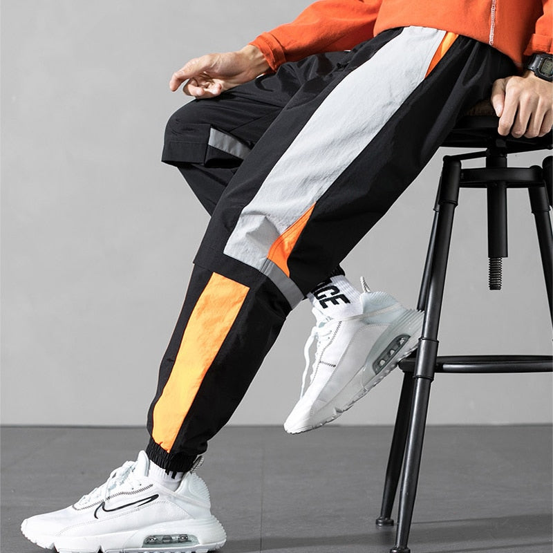 Mens Joggers Big Pocket Sweat-Pants