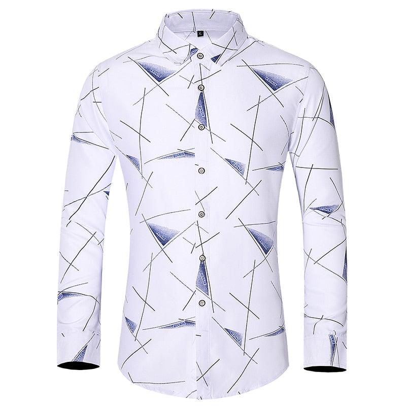 Printed Long Sleeve Men’s Shirt - Elysian