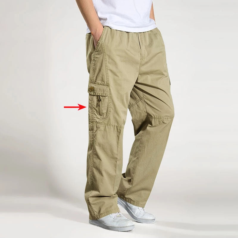 Cargo Cotton Multi-Pocket Mens Trouser