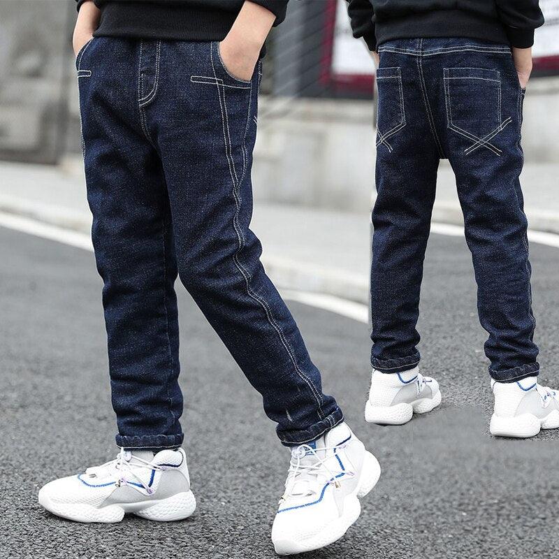 Boys Casual Jeans Trousers Autumn Denim Pants - Elysian