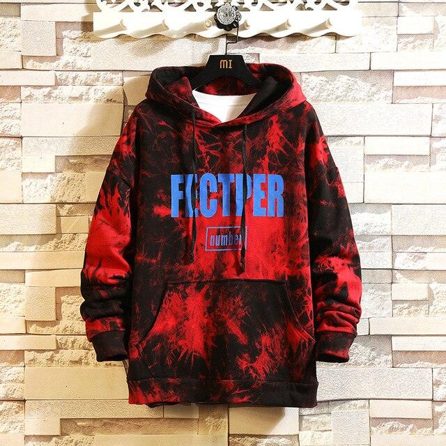 Printed Casual Men Oversized Loose Hoodie - Elysian