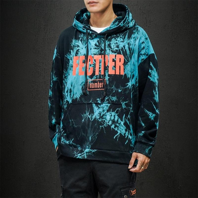 Printed Casual Men Oversized Loose Hoodie - Elysian